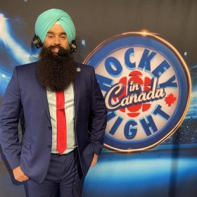 Mantar Bhandal at Hockey Night in Canada